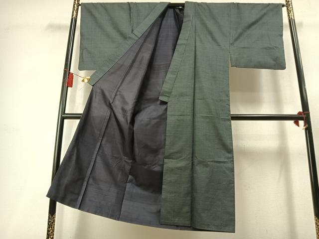 平和屋着物●男性 本場大島紬 アンサンブル 100亀甲 総詰め 正絹 逸品 AABL8147fy