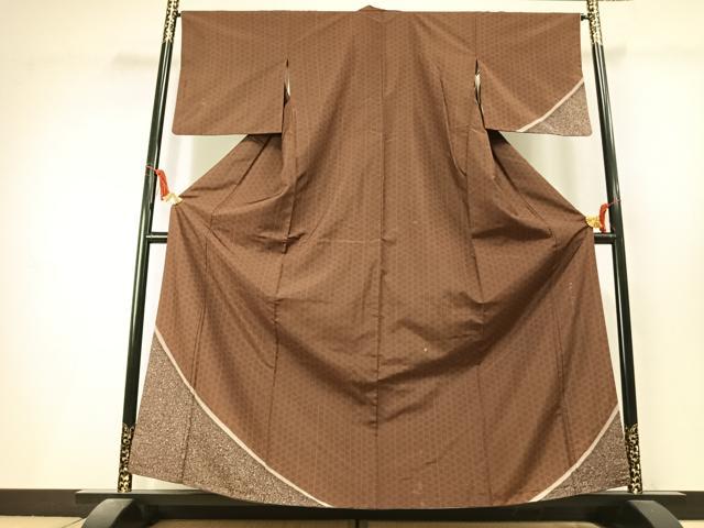 平和屋着物●世界的友禅作家 千地泰弘 訪問着 本場大島紬 霞文 ますいわ屋扱い 正絹 逸品 AABL8185fy