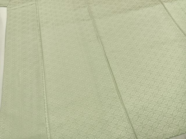 平和屋着物●お召 七宝花地紋 正絹 逸品 AABL8193fy