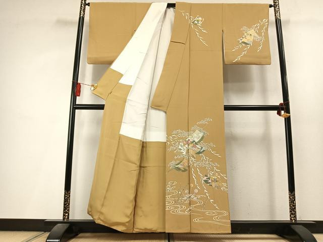 平和屋着物●訪問着 熨斗花文 金彩 ますいわ屋扱い 正絹 逸品 AABL8195fy