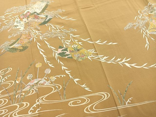 平和屋着物●訪問着 熨斗花文 金彩 ますいわ屋扱い 正絹 逸品 AABL8195fy
