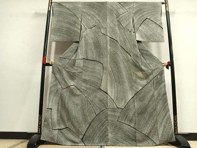 平和屋着物●皇室献上作家 北出与三郎 訪問着 幾何学文様 正絹 逸品 AABL8216fy