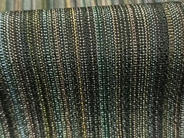 平和屋着物●本塩沢 やまだ織 200色 縞 正絹 逸品 AABL8220fy