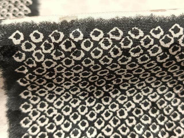 平和屋着物●長襦袢 無双仕立て 市松文様 正絹 逸品 AABL8227fy