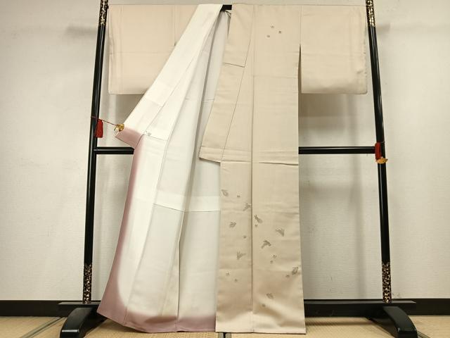 平和屋着物●訪問着 兎 舞桜文 正絹 逸品 AABL8251fy