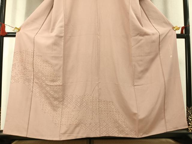 平和屋着物●矢田昇 江戸小紋 訪問着 吉祥花文 正絹 逸品 AABL8281fy