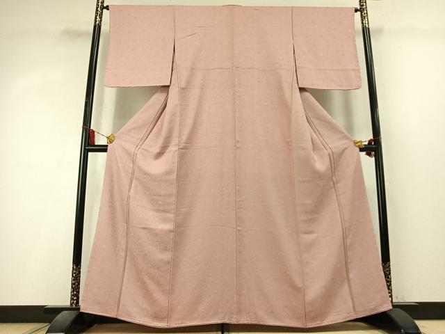 平和屋着物●上質な色無地 舞花地紋 虹色 正絹 逸品 未使用 AABL8288fy