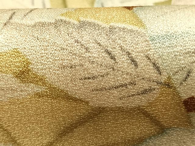 平和屋着物●訪問着 手描き 舞葉文 正絹 逸品 AABL8306fy