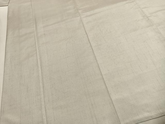 平和屋着物●結城紬 白練色 証紙付き 正絹 逸品 AABL8309fy
