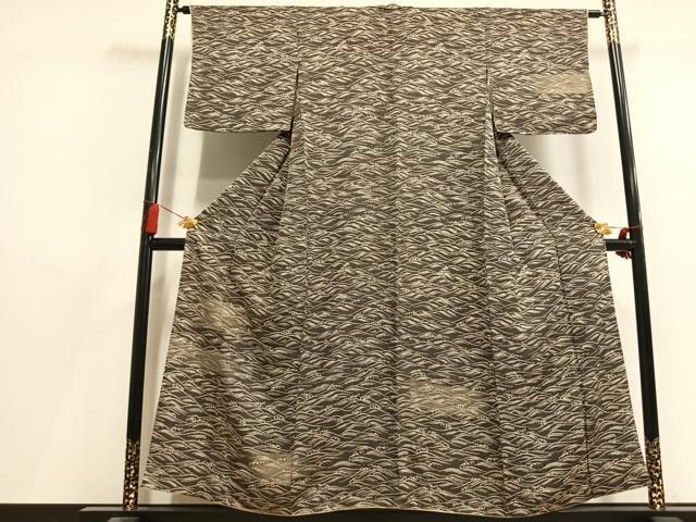 平和屋着物●訪問着 刺繍 立波文 金糸 金彩 正絹 逸品 AABL8323fy