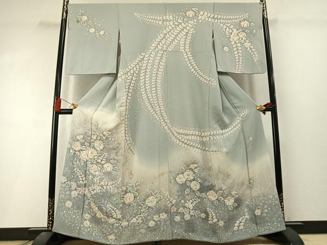 平和屋着物●訪問着 作家物 絞り 辻が花 暈し染め 正絹 逸品 AABL8335fy