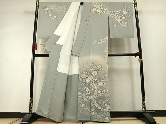 平和屋着物●訪問着 作家物 絞り 辻が花 暈し染め 正絹 逸品 AABL8335fy