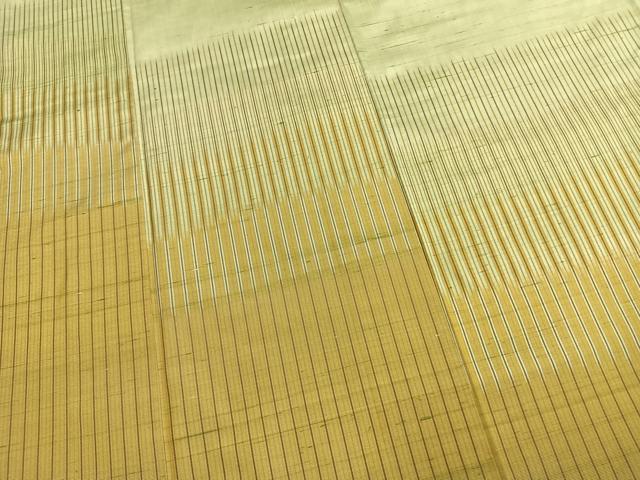 平和屋着物●訪問着 紬地 縞 正絹 逸品 AABL8339fy