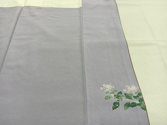 平和屋着物●上質な色無地 鴇浅葱色 正絹 逸品 AABL8373fy