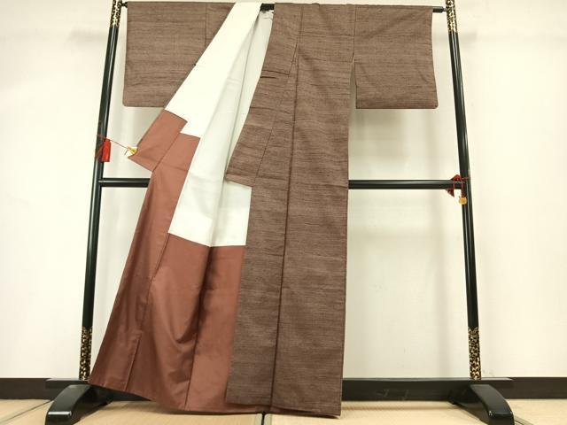 平和屋着物●本場大島紬 7マルキ 正絹 逸品 AABL8402fy