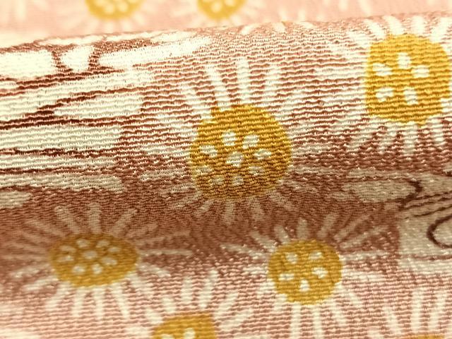 平和屋着物●訪問着 型染め 流水花文 正絹 逸品 AABL8428fy