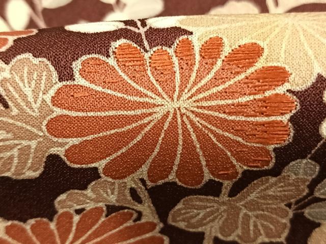 平和屋着物●訪問着 友禅 刺繍 草花文 正絹 逸品 AABL8430fy