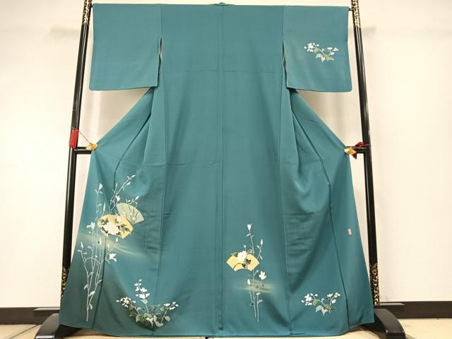 平和屋着物●訪問着 作家物 地紙花文 暈し染め 正絹 逸品 AABL8442fy