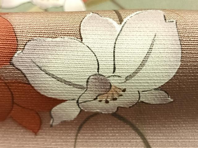 平和屋着物●訪問着 草花文 暈し染め 正絹 逸品 AABL8451fy