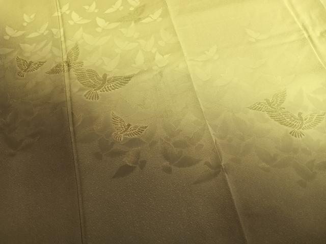 平和屋着物●染色作家 斉藤三才 訪問着 飛鳥地紋 暈し染め 正絹 逸品 未使用 AABL8469fy