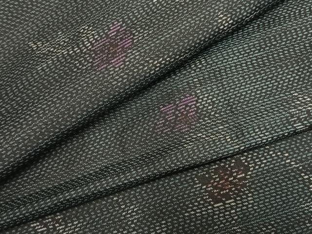 平和屋着物●本場大島紬 枝花文 やまと誂製 正絹 逸品 未使用 AABL8484fy