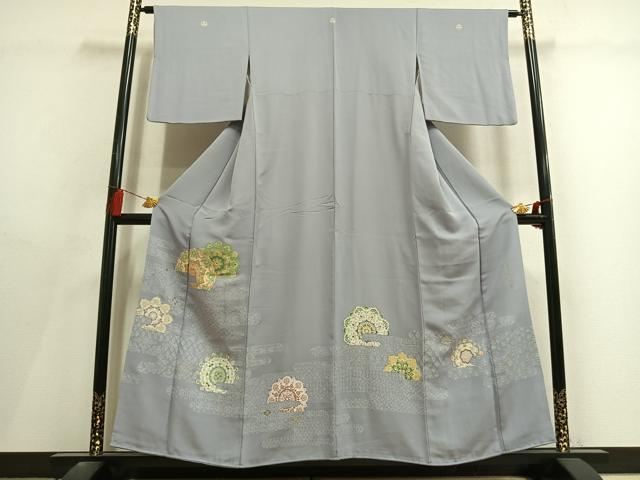 平和屋着物●豪華色留袖 作家物 寿光織 吉祥花文 金糸 正絹 逸品 AABL8493fy