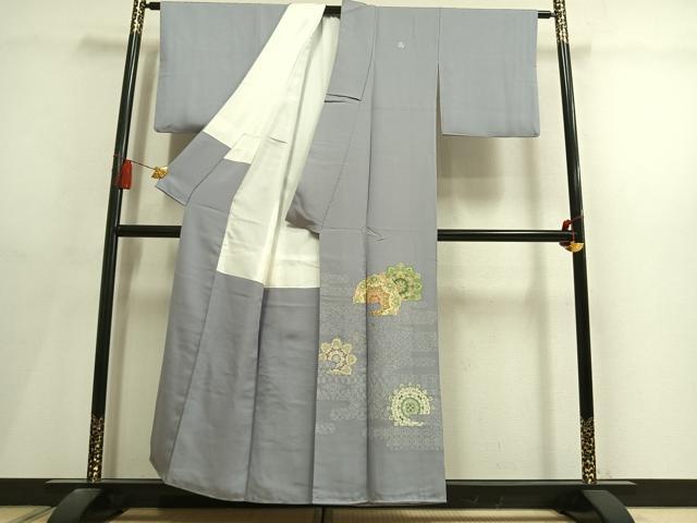 平和屋着物●豪華色留袖 作家物 寿光織 吉祥花文 金糸 正絹 逸品 AABL8493fy