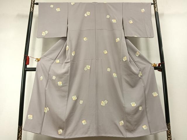平和屋着物●上質な小紋 色紙文 金彩 正絹 逸品 AABL8522fy