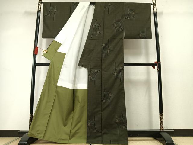 平和屋着物●本場大島紬 9マルキ 成り物 正絹 逸品 AABL8525fy