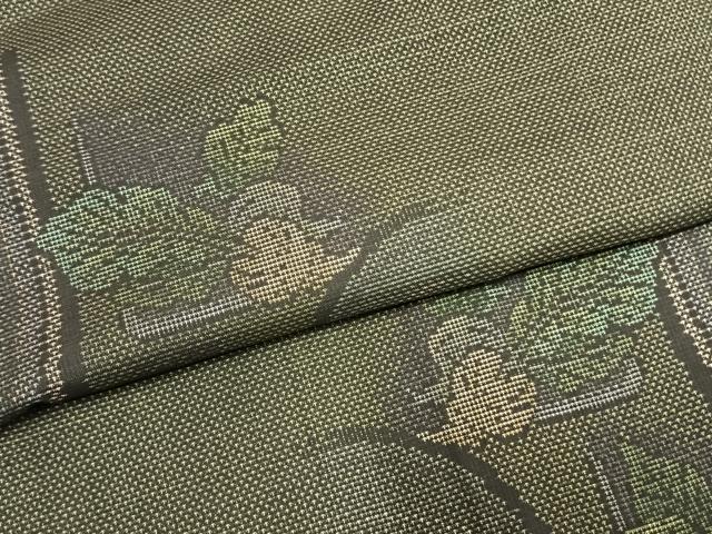 平和屋着物●本場大島紬 9マルキ 成り物 正絹 逸品 AABL8525fy