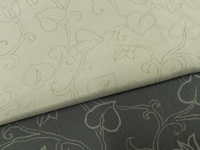 平和屋着物●上質な小紋 市松唐草文 暈し染め 正絹 逸品 AABL8608fy
