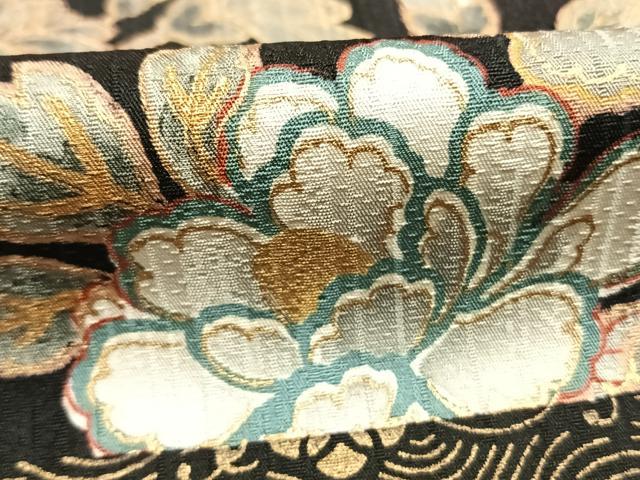 平和屋着物●児玉任弘 振袖 花鳥文 暈し染め 金彩 正絹 逸品 AABL8635fy