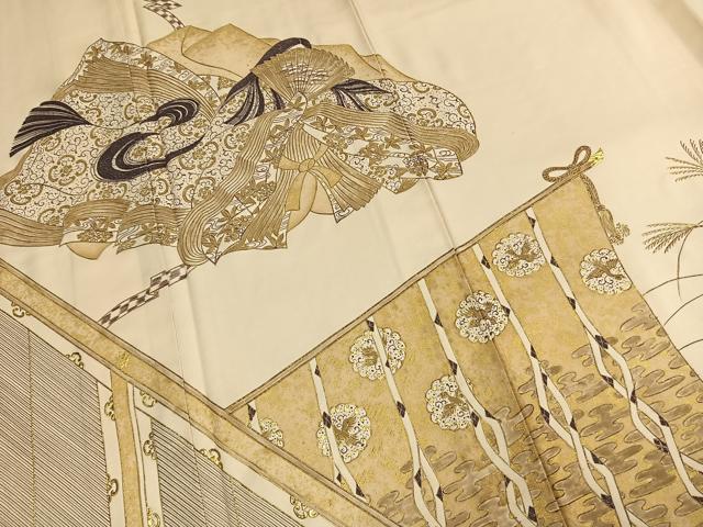 平和屋着物●豪華色留袖 人物文 金彩 正絹 逸品 AABL8639fy