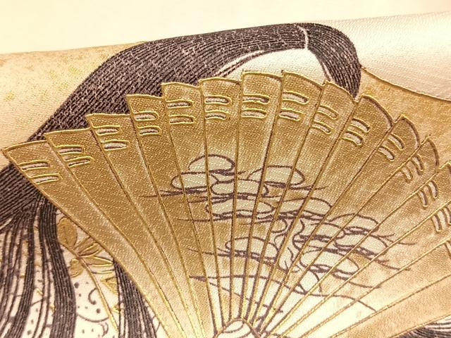 平和屋着物●豪華色留袖 人物文 金彩 正絹 逸品 AABL8639fy