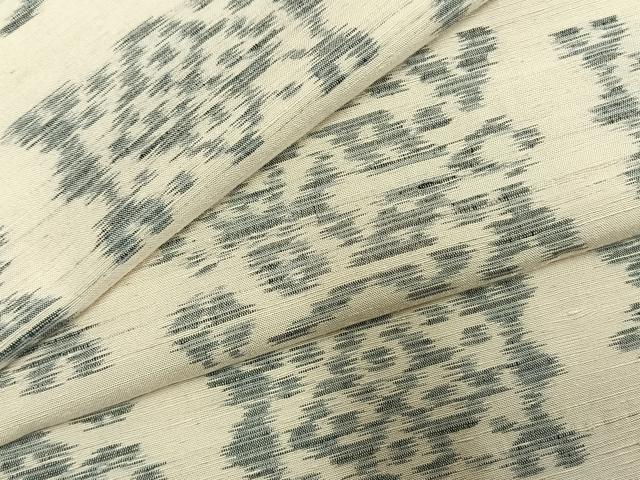 平和屋着物●上質な紬 幾何学文 正絹 逸品 AABL8653fy
