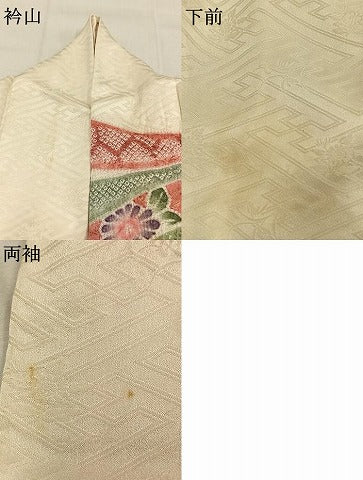 平和屋着物●豪華振袖 絞り 束ね熨斗花文 金彩 正絹 逸品 AABL8658fy