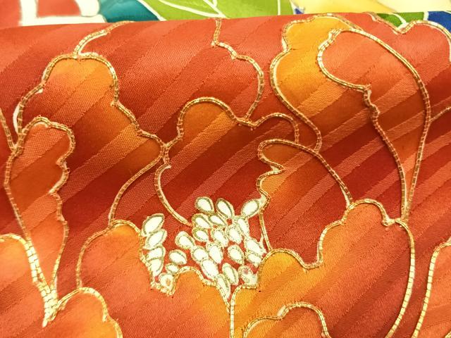 平和屋着物●豪華振袖 駒刺繍 松竹梅 草花文 金彩 ロング丈 正絹 逸品 AABL8687fy