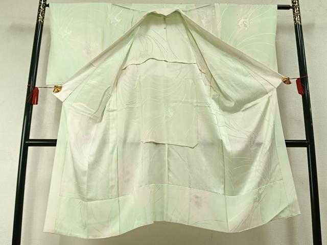 平和屋着物●長襦袢 無双仕立て 糸巻文 暈し染め 正絹 逸品 AABL8738fy