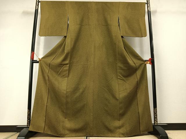 平和屋着物●染色の魔術師 染乃座・大久保玄才 そめのざ玄才 小紋 霞文 正絹 逸品 AABL8747fy