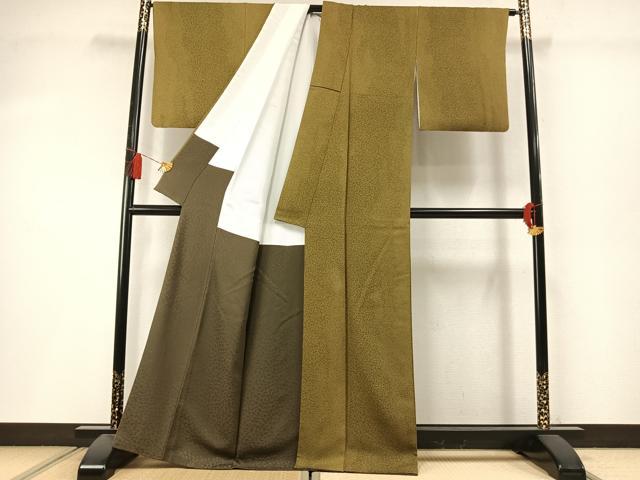 平和屋着物●染色の魔術師 染乃座・大久保玄才 そめのざ玄才 小紋 霞文 正絹 逸品 AABL8747fy
