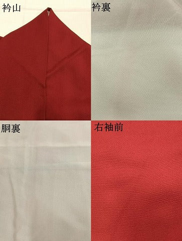 平和屋着物●豪華振袖 総刺繍 舞梅文 暈し染め 金糸 正絹 逸品 AABL8760fy