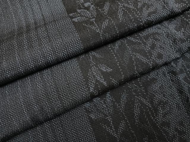 平和屋着物●本塩沢 草花間道 正絹 逸品 AABL8766ph
