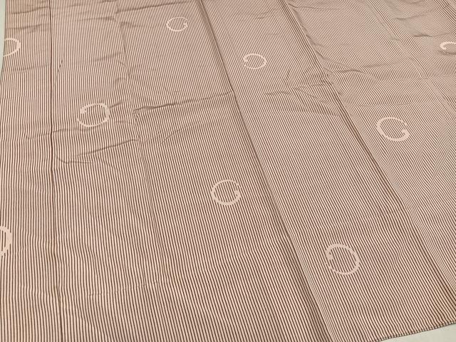 平和屋着物●長襦袢 無双仕立て 泥染め 間道 反端付き 正絹 逸品 AABL8804ph