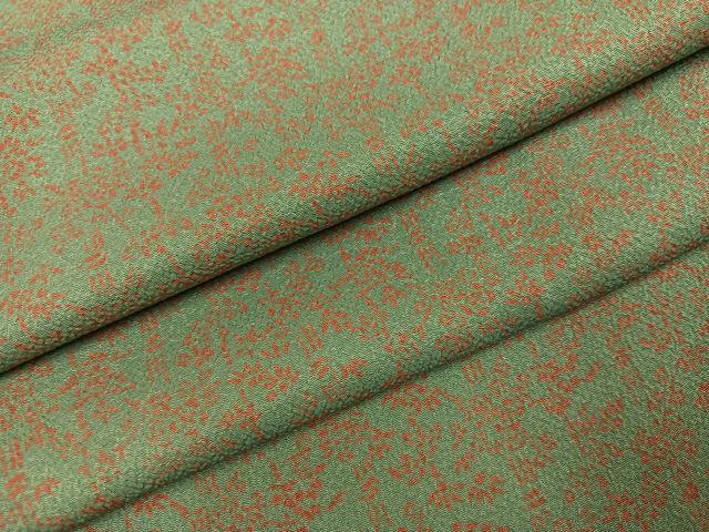 平和屋着物●江戸小紋 笹竹文 鬼しぼ縮緬 正絹 逸品 AABL8837ph