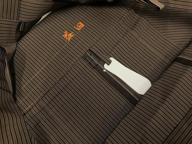 平和屋着物●男性 行灯袴 縞 正絹 逸品 未使用 AABL8876ph