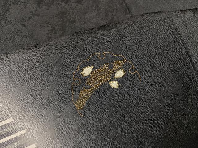 平和屋着物●訪問着 雪輪花文 暈し染め 金糸 正絹 逸品 AABL8891ph