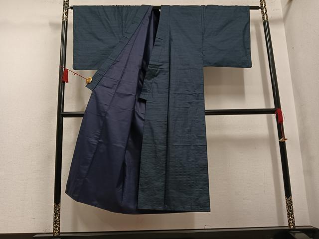 平和屋着物●男性 本場大島紬 亀甲絣 正絹 逸品 AABL8902ph