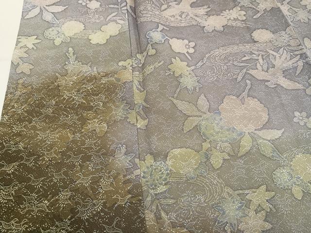 平和屋着物●訪問着 花鳥文 暈し染め 正絹 逸品 AABL8911ph