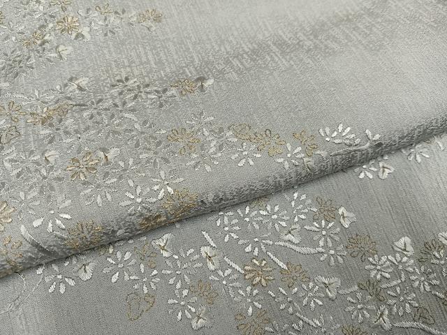 平和屋着物●訪問着 総刺繍 花尽くし 金糸 正絹 逸品 AABL8913ph