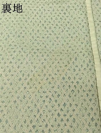 平和屋着物▽上質な小紋 単衣 網目文 正絹 逸品 AABL8958jh